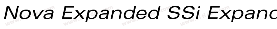 Nova Expanded SSi Expanded Italic字体转换